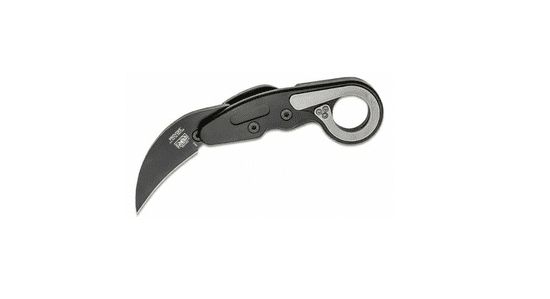 CRKT CR-4040 PROVOKE BLACK taktický kapesní nůž/karambit 6,3 cm, celočerná, hliník, titan