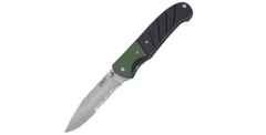 CRKT CR-6855 IGNITOR Black/Green Veff Serations kapesní nůž 8,6 cm, zeleno-černá, G10