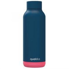 QUOKKA , Nerezová láhev Solid 510 ml | tmavě modrá/růžová