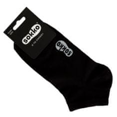 SOKKO 3x dámské bavlněné ponožky 39-41 - černá