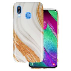 IZMAEL Silikónové pouzdro Marble Pro Samsung Galaxy A40 - Multibarevná 1 KP17774
