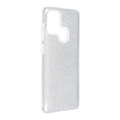 IZMAEL Třpytivé pouzdro pro Samsung Galaxy A21s - Stříbrná - Typ 2 KP17996