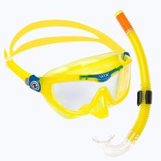 AQUALUNG Dětský set brýle a šnorchl COMBO MIX REEF DX žlutá