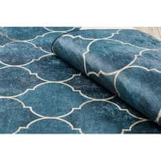 eoshop ANDRE mycí kobereček 1181 Marocká mřížka protiskluz - modrý (Velikost: 160x220 cm)