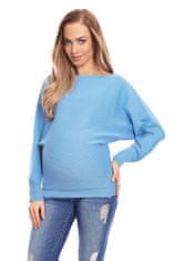 PeeKaBoo Dámský těhotenský svetr Barcs jeansová Univerzální
