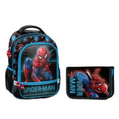 Paso Školní set dvoukomorový batoh + penálu Spiderman