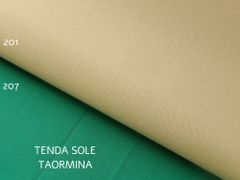 Mirtex Tkanina TENDA SOLE TAORMINA 220 (201 béžová BIEGE MEDIO)-200cm / , 1 běžný metr