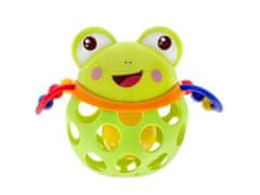 sarcia.eu Měkké gumové chrastítko žába, vzdělávací hračka 3m+ BamBam 