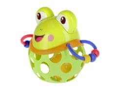 sarcia.eu Měkké gumové chrastítko žába, vzdělávací hračka 3m+ BamBam 