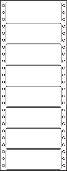 S&K Label Etikety tabelační jednořadé 100 x 36,1 bílé mm