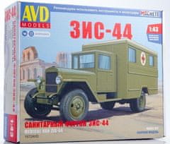 AVD Models ZIS-44 vojenská ambulance, Model kit 1572, 1/43