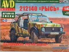 AVD Models VAZ-212140 "Lynx" automobil, Model kit 1601, 1/43