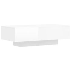 Vidaxl Konferenční stolek lesklý bílý 100x49,5x31 cm kompozitní dřevo