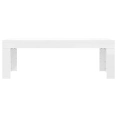 Greatstore Konferenční stolek lesklý bílý 102x50x36 cm kompozitní dřevo
