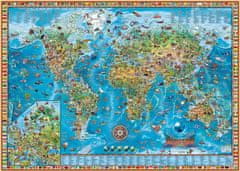 Heye Puzzle Map Art: Úžasný svět 2000 dílků