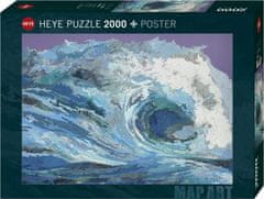 Heye Puzzle Map Art: Vlna 2000 dílků