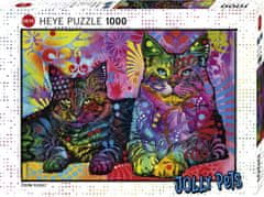 Heye Puzzle Jolly Pets: Věnováno kočkám 1000 dílků