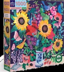 eeBoo Čtvercové puzzle Letní kytice 1000 dílků