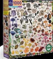 eeBoo Čtvercové puzzle Houbová duha 1000 dílků