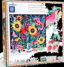 eeBoo Čtvercové puzzle Letní kytice 1000 dílků