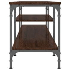 Vidaxl TV stolek hnědý dub 201 x 35 x 45 cm kompozitní dřevo a železo