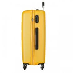 Joummabags Sada ABS cestovních kufrů ROLL ROAD FLEX Ochre, 55-65-75cm, 584946D