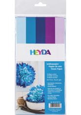 HEYDA Sada hedvábných papírů 50 x 70 cm - modrofialový mix