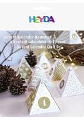HEYDA Adventní kalendář krabičky - zlatý 24 ks