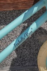 Isabelle Rose Dětské odrážedlo balanční kolo v pastelově modré barvě s košíkem