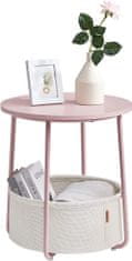 Artenat Odkládací stolek Arnolad, 45 cm, růžová