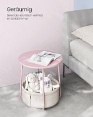 Artenat Odkládací stolek Arnolad, 45 cm, růžová