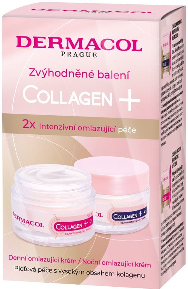 Levně Dermacol Duopack Collagen plus denní + noční krém