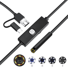 W-STAR W-Star Endoskopická kamera UCAM7x10 sonda 7mm 10m měkký kabel 640x480 USB konektor 3v1 