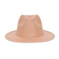 Aleszale Velký elegantní klasický plstěný klobouk pro muže a ženy - béžová