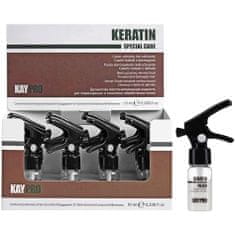 KayPro Keratin Special Care Filler – regenerační kúra v ampulích, obnovuje poškozená vlasová vlákna, posiluje strukturu vlasů,12x10ml