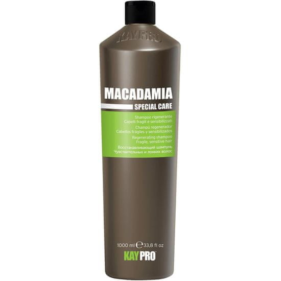 KayPro Macadamia Special Care - regenerační šampon pro jemné vlasy, regeneruje a posiluje vlasy, obnovuje zářivost a hedvábnost, 1000 ml