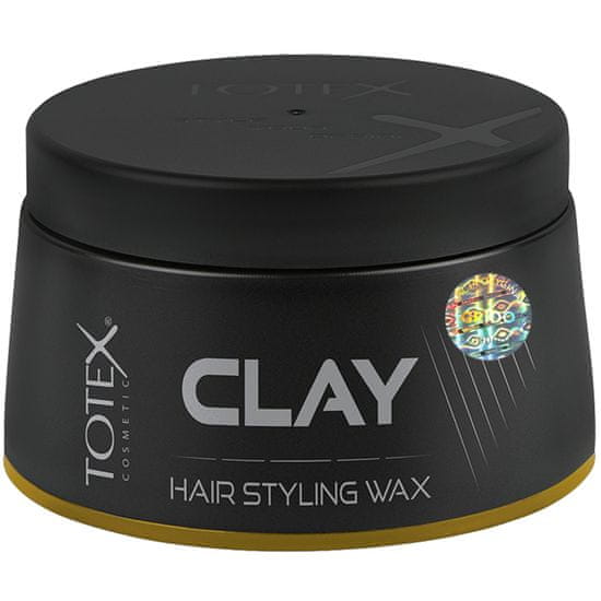 Totex Clay Hair Styling Wax - matný stylingový vosk na vlasy, silná, matná fixace účesu, vyživuje vlasy díky obsahu vitamínu E, 150ml