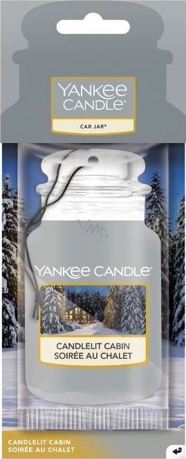 Levně Yankee Candle Candlelit Cabin vůně do auta - papírová auto visačka
