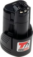T6 power Baterie pro akumulátorové nářadí Bosch BAT411, Li-Ion, 10,8 V, 2000 mAh (22 Wh), černá