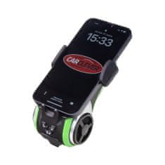 CARCLEVER Multifunkční držák telefonu na kolo se zvukovým systémem, BT, USB, SD, AUX (r14bt)