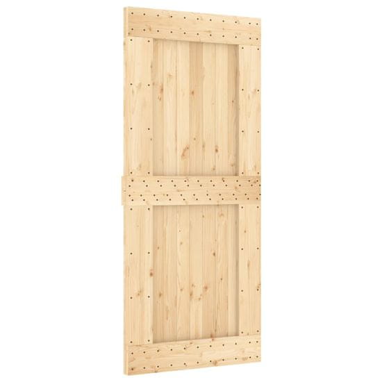 Vidaxl Dveře NARVIK 90 x 210 cm masivní borové dřevo