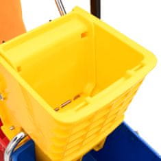 shumee Úklidový vozík s kbelíky a ždímačkou PP a oxfordská tkanina