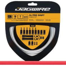 Jagwire Pro Shift Kit PCK504 - 2x řadící sada Shimano, Sram, délka lanka 2800 a 2300 mm, červená