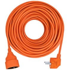  Prodlužovací kabel 230V/10A - 10m, 1 zásuvka, 3 x 1mm, IP20, oranžový