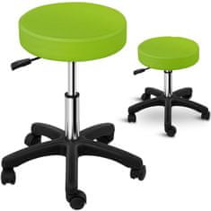 Greatstore Otočná kosmetická stolička na kolečkách Physa AVERSA zelená