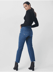 Salsa Collection Tmavě modré dámské zkrácené straight fit džíny Salsa Jeans 31/28