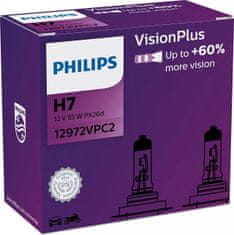 Philips Philips H7 12V 55W PX26d Vision Plus plus 60procent 2ks 12972VPC2