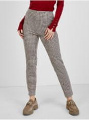 Orsay Béžové dámské kostkované kalhoty ORSAY XS