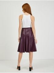 Orsay Vínová dámská koženková sukně ORSAY XL