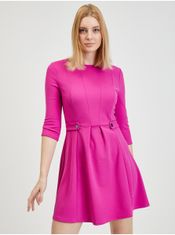Orsay Tmavě růžové dámské šaty ORSAY S